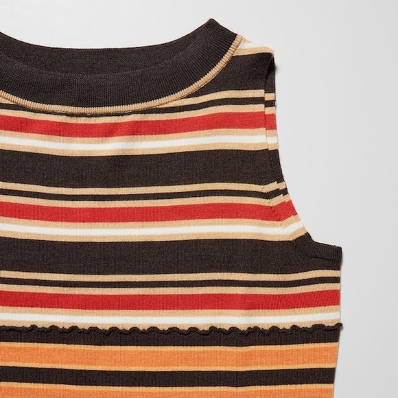 Uniqlo New w/Tags Brown Merino Blend Sleeveless Knitted Dress (MARNI), Small - Picture 6 of 9